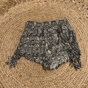 Snake patterned shorts